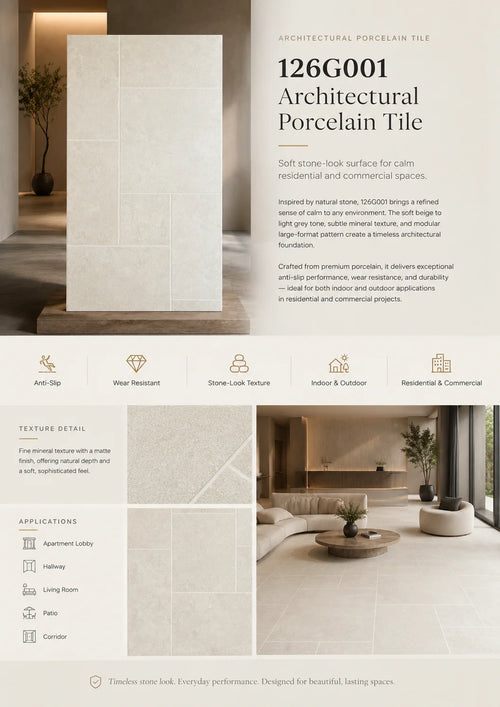126G001 architectural porcelain tile product detail